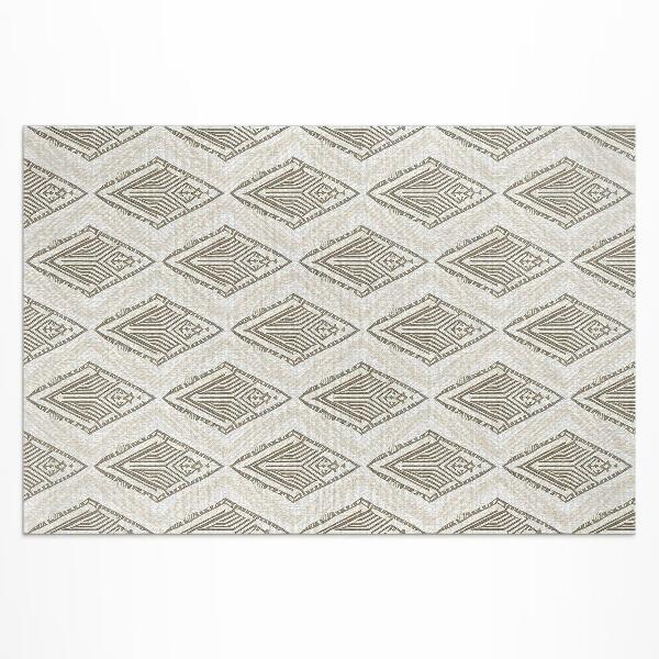 Tapis vinyle d’extérieur Motif d'ornement géométrique régulier