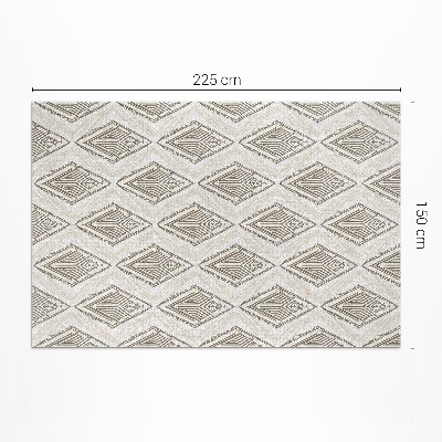 Tapis vinyle d’extérieur Motif d'ornement géométrique régulier