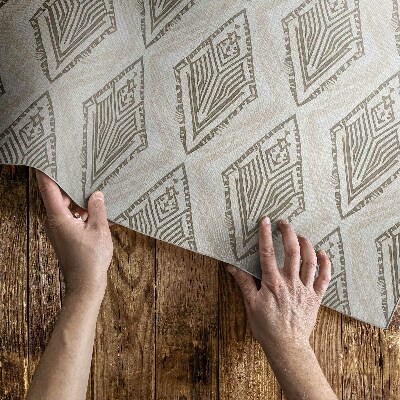 Tapis vinyle d’extérieur Motif d'ornement géométrique régulier