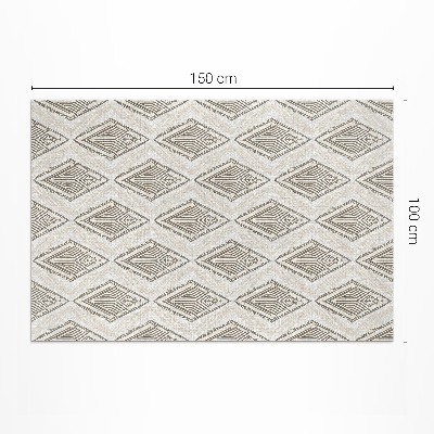 Tapis vinyle d’extérieur Motif d'ornement géométrique régulier