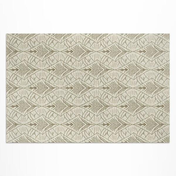 Tapis vinyle d’extérieur Motif Art Déco, élégant et délicat