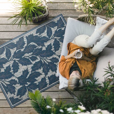 Tapis vinyle d’extérieur Feuilles décoratives à l'ancienne