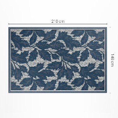 Tapis vinyle d’extérieur Feuilles décoratives à l'ancienne