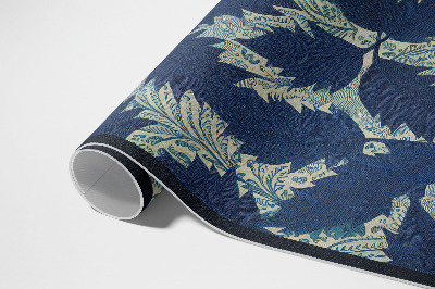 Tapis vinyle d’extérieur Feuilles vintage élégantes