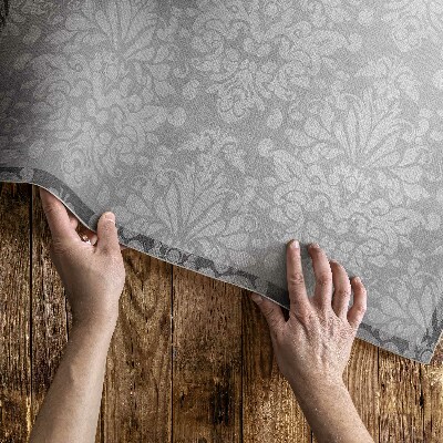 Tapis vinyle d’extérieur ornement végétal vintage