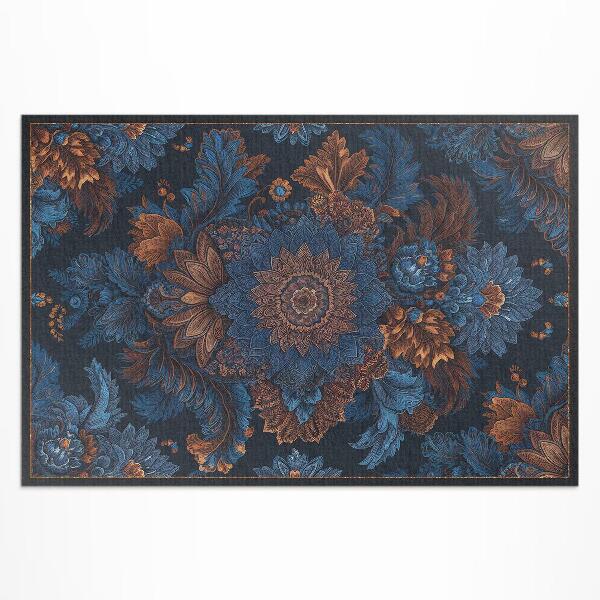 Tapis vinyle d’extérieur Composition florale de style vintage