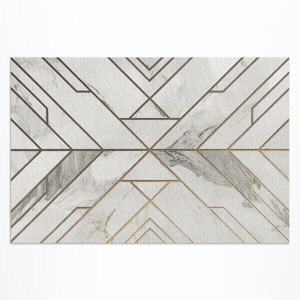 Tapis vinyle d’extérieur Mosaïque moderne et lumineuse de carreaux de pierre