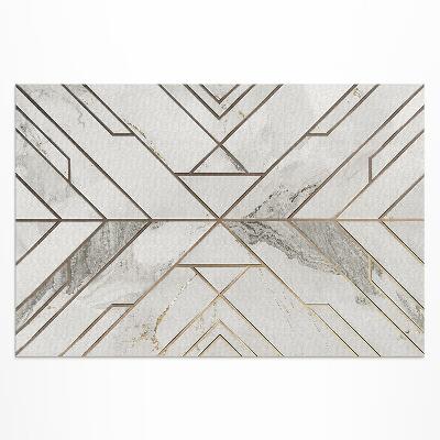 Tapis vinyle d’extérieur Mosaïque moderne et lumineuse de carreaux de pierre