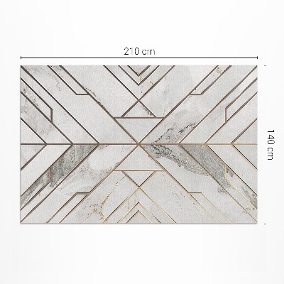 Tapis vinyle d’extérieur Mosaïque moderne et lumineuse de carreaux de pierre