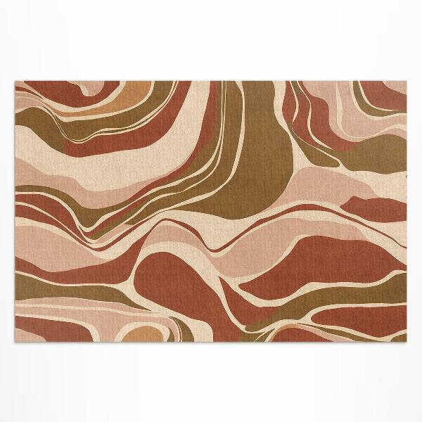 Tapis vinyle d’extérieur Taches abstraites aux couleurs bohèmes