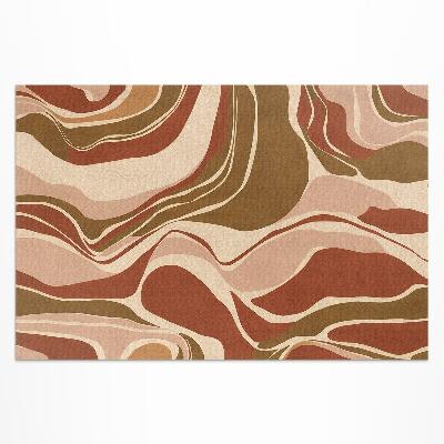 Tapis vinyle d’extérieur Taches abstraites aux couleurs bohèmes