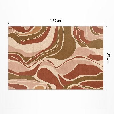 Tapis vinyle d’extérieur Taches abstraites aux couleurs bohèmes