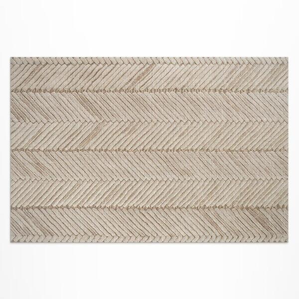 Tapis vinyle d’extérieur Tresse indienne à chevrons style bohème vintage
