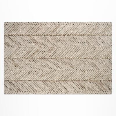 Tapis vinyle d’extérieur Tresse indienne à chevrons style bohème vintage