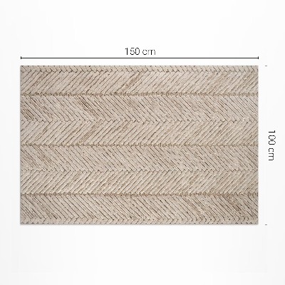 Tapis vinyle d’extérieur Tresse indienne à chevrons style bohème vintage