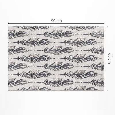 Tapis vinyle d’extérieur Plumes indiennes de style bohème