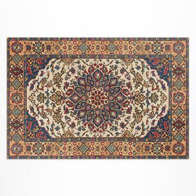 Tapis vinyle d’extérieur Ornements végétaux décoratifs de style turc