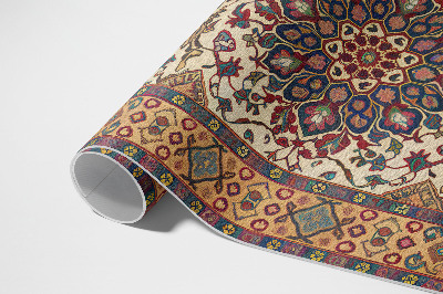 Tapis vinyle d’extérieur Ornements végétaux décoratifs de style turc