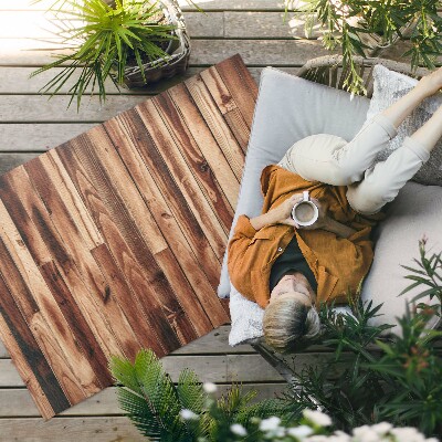 Tapis vinyle d’extérieur Parquet en bois usé