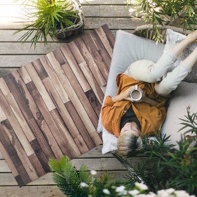 Tapis vinyle d’extérieur Parquet en bois naturel