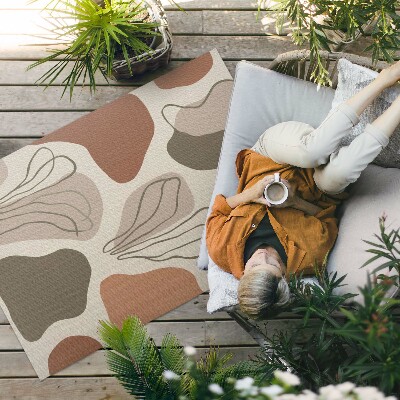 Tapis vinyle d’extérieur Taches bohèmes abstraites irrégulières