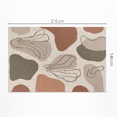 Tapis vinyle d’extérieur Taches bohèmes abstraites irrégulières