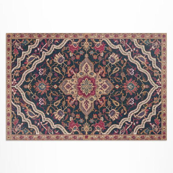 Tapis vinyle d’extérieur Riche ornement floral de style turc