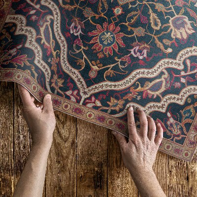 Tapis vinyle d’extérieur Riche ornement floral de style turc