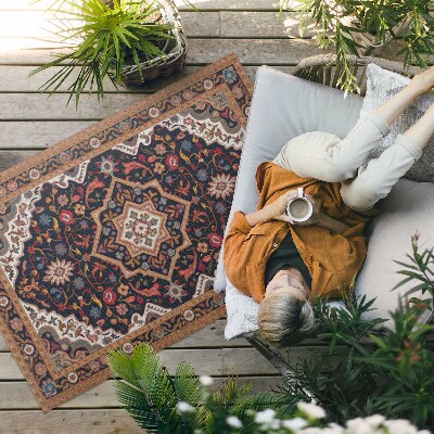 Tapis vinyle d’extérieur Riche ornement végétal de style persan