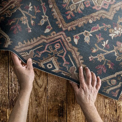 Tapis vinyle d’extérieur Motif végétal géométrique, style turc