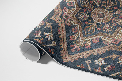 Tapis vinyle d’extérieur Motif végétal géométrique, style turc