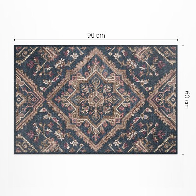 Tapis vinyle d’extérieur Motif végétal géométrique, style turc
