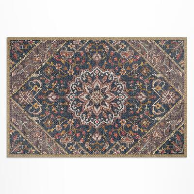 Tapis vinyle d’extérieur Richement décoré d'ornements de style turc