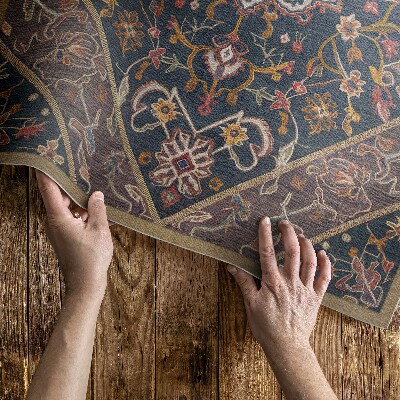 Tapis vinyle d’extérieur Richement décoré d'ornements de style turc