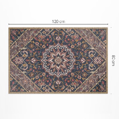 Tapis vinyle d’extérieur Richement décoré d'ornements de style turc