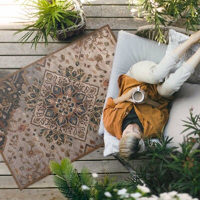 Tapis vinyle d’extérieur Ornement de tapis de style turc