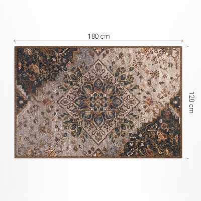 Tapis vinyle d’extérieur Ornement de tapis de style turc