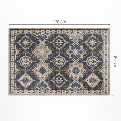 Tapis vinyle d’extérieur Carreaux marocains élégants en mosaïque