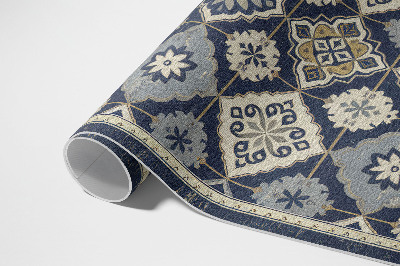 Tapis vinyle d’extérieur Carreaux richement décorés de style marocain