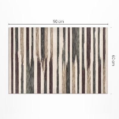 Tapis vinyle d’extérieur Rayures bohèmes peintes aux couleurs pastel