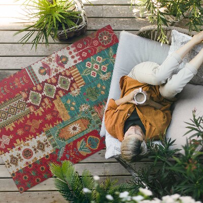 Tapis vinyle d’extérieur Motif abstrait de style turc