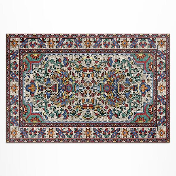 Tapis vinyle d’extérieur Motif riche de style turc