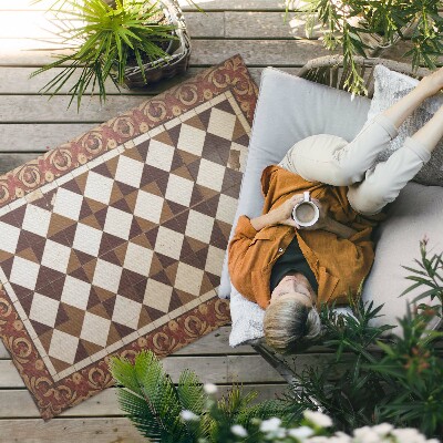 Tapis vinyle d’extérieur Carreaux de mosaïque vintage
