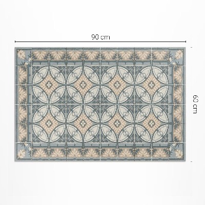 Tapis vinyle d’extérieur Carreaux de mosaïque décoratifs vintage