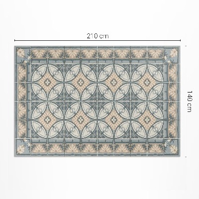 Tapis vinyle d’extérieur Carreaux de mosaïque décoratifs vintage