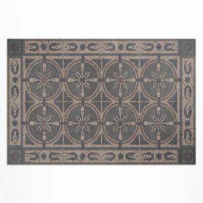 Tapis vinyle d’extérieur Ornement géométrique rustique