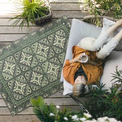 Tapis vinyle d’extérieur Disposition géométrique symétrique