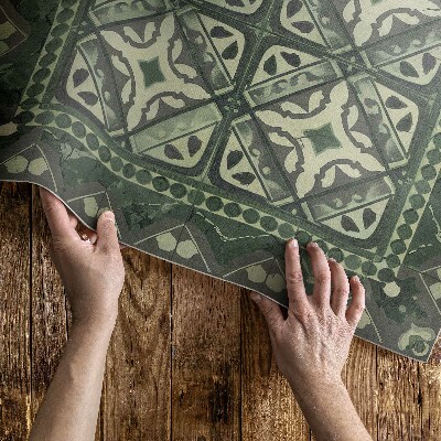 Tapis vinyle d’extérieur Disposition géométrique symétrique