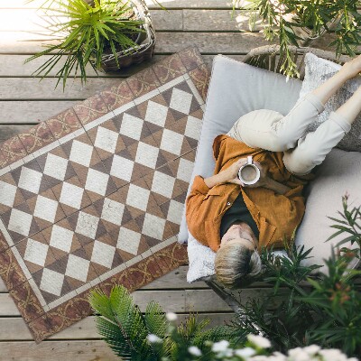 Tapis vinyle d’extérieur Carreaux Art Déco