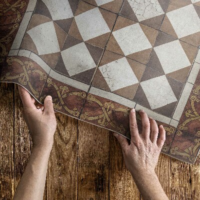 Tapis vinyle d’extérieur Carreaux Art Déco